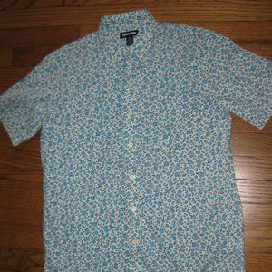 Men's Size M Tropical Short Sleeve Button Down Shirt NWT